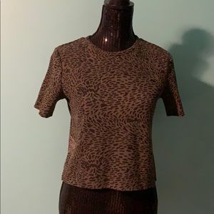 Zara animal print top